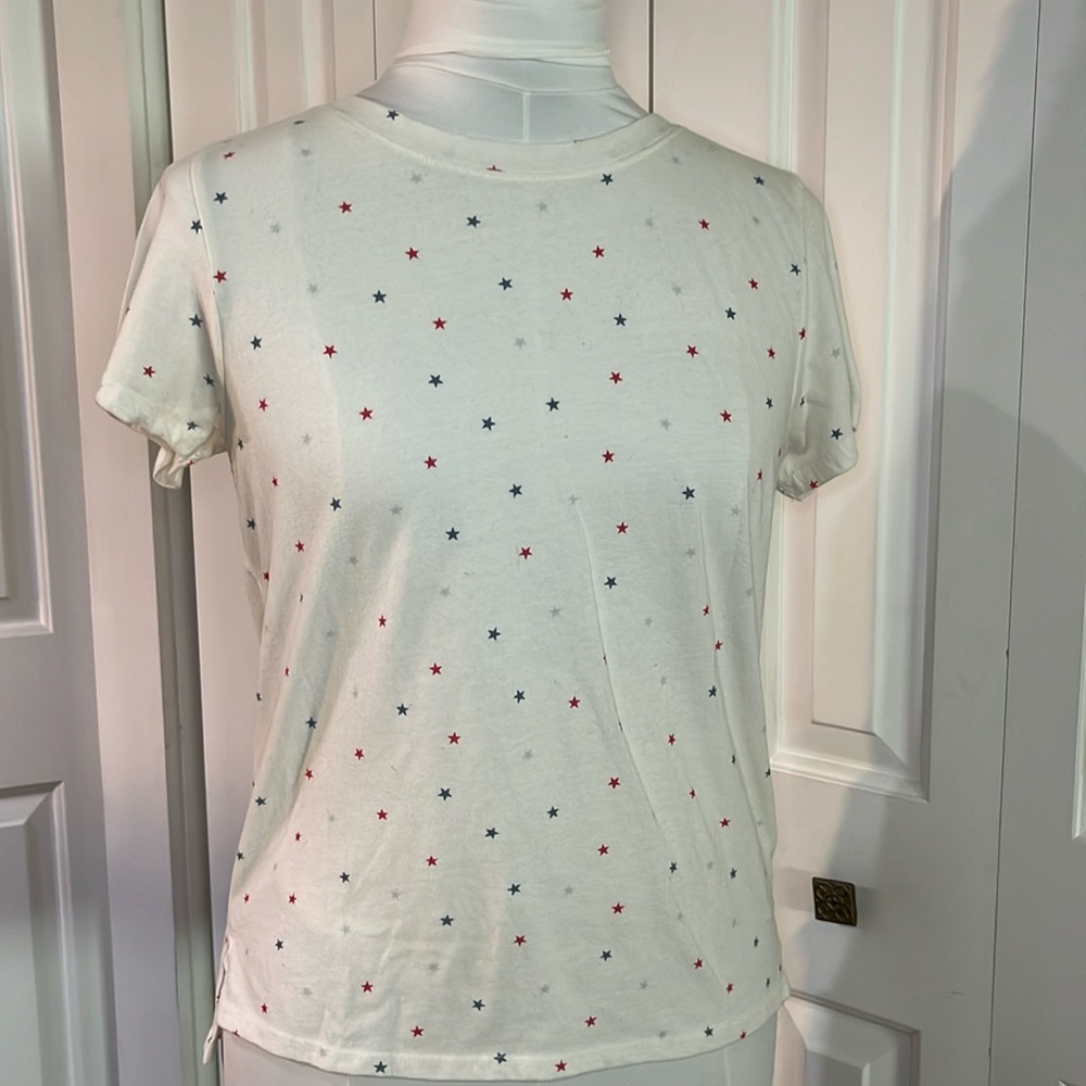 Lucky Tshirt with red & blue stars